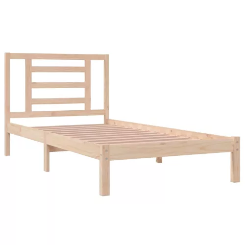Tömör fenyőfa ágy matrac nélkül 90 x 200 cm