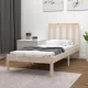 Tömör fenyőfa ágy matrac nélkül 75 x 190 cm