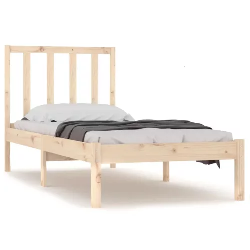 Tömör fenyőfa ágy matrac nélkül 75 x 190 cm