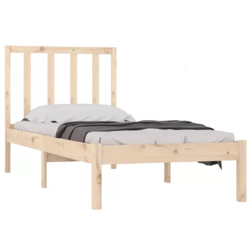 Tömör fenyőfa ágy matrac nélkül 75 x 190 cm
