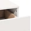 Fehér tömör fenyőfa fésülködőasztal szett tükörrel