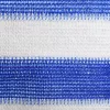 Kék és fehér HDPE erkélytakaró 120 x 400 cm