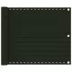 Sötétzöld HDPE erkélytakaró 75 x 600 cm