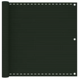 Sötétzöld HDPE erkélytakaró 90 x 400 cm