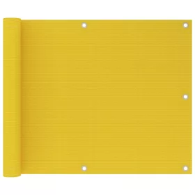 Sárga HDPE erkélytakaró 75 x 600 cm