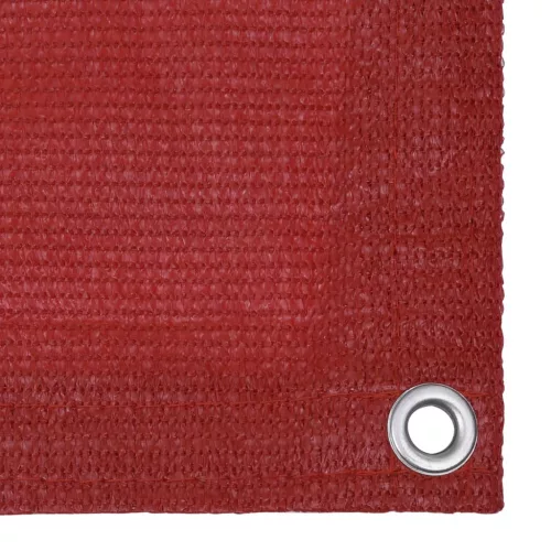 Piros HDPE erkélyparaván 90 x 400 cm