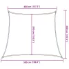 Bézs HDPE napvitorla 160 g/m² 4/5 x 4 m
