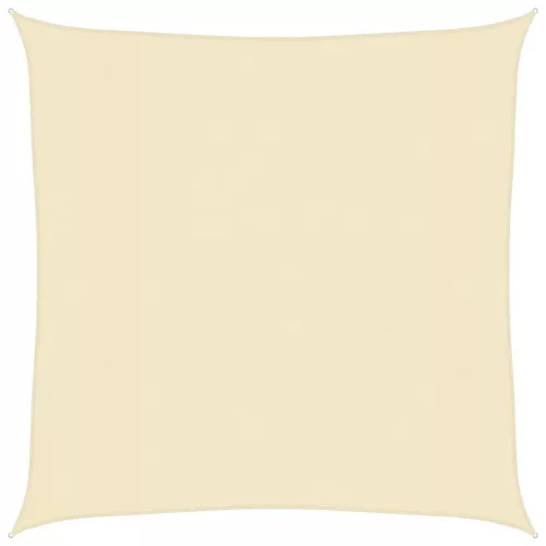 Krémszínű HDPE napvitorla 160 g/m² 4 x 4 m