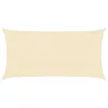 Krémszínű HDPE napvitorla 160 g/m² 3 x 6 m