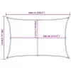 Krémszínű HDPE napvitorla 160 g/m² 5 x 6 m