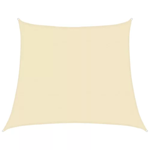 Krémszínű HDPE napvitorla 160 g/m² 4/5 x 4 m