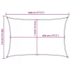 Fehér HDPE napvitorla 160 g/m² 3,5 x 5 m