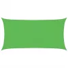 Világoszöld négyszögletű HDPE napvitorla 160 g/m² 2 x 3,5 m