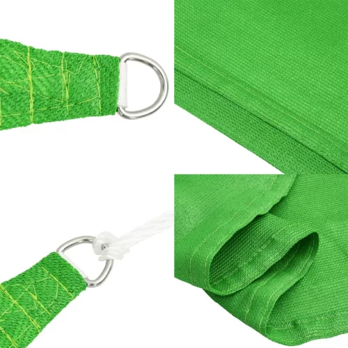 Világoszöld négyszögletű HDPE napvitorla 160 g/m² 2 x 3,5 m
