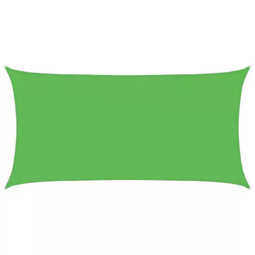 Világoszöld HDPE napvitorla 160 g/m² 2,5 x 4,5 m