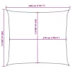 Terrakotta HDPE napvitorla 160 g/m² 2,5 x 3 m