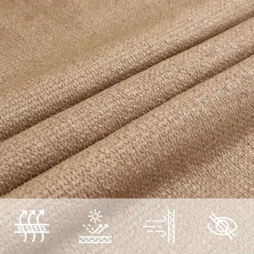 Tópszínű HDPE napvitorla 160 g/m² 3 x 4,5 m