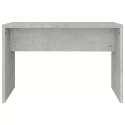 Betonszürke színű fésülködőasztal-szett 86,5 x 35 x 136 cm