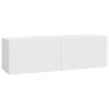 4 db fehér fali TV-szekrény 100 x 30 x 30 cm