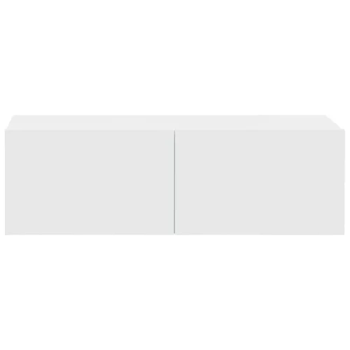 4 db fehér fali TV-szekrény 100 x 30 x 30 cm
