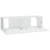 4 db fehér fali TV-szekrény 100 x 30 x 30 cm