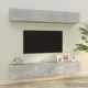 4 db betonszürke fali TV-szekrény 100 x 30 x 30 cm