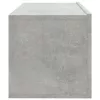 4 db betonszürke fali TV-szekrény 100 x 30 x 30 cm