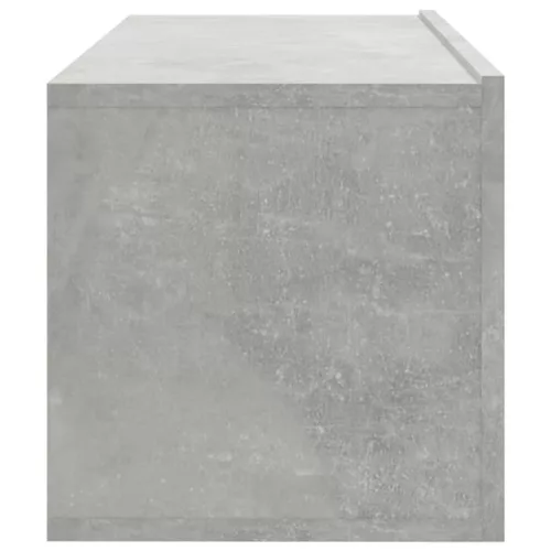 4 db betonszürke fali TV-szekrény 100 x 30 x 30 cm