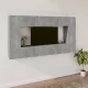 8 részes betonszürke szerelt fa TV-szekrényszett