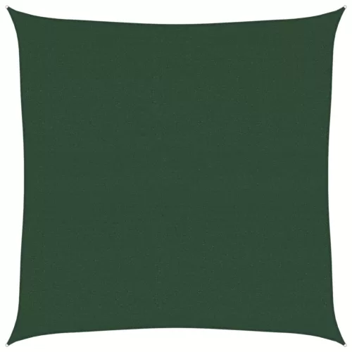 Sötétzöld HDPE napvitorla 160 g/m² 4 x 4 m