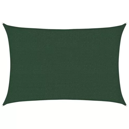 Sötétzöld HDPE napvitorla 160 g/m² 2,5 x 3,5 m