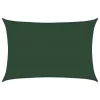 Sötétzöld HDPE napvitorla 160 g/m² 3 x 4,5 m
