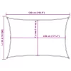 Sötétzöld HDPE napvitorla 160 g/m² 3 x 5 m