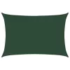 Sötétzöld HDPE napvitorla 160 g/m² 5 x 7 m