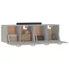 2 db betonszürke szerelt fa faliszekrény 80 x 35 x 36,5 cm