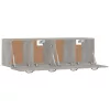 2 db betonszürke szerelt fa faliszekrény 80 x 35 x 36,5 cm