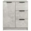 2 db betonszürke szerelt fa tálalóasztal 60 x 30 x 70 cm