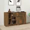 2 db füstös tölgyszínű szerelt fa tálalóasztal 60 x 30 x 70 cm