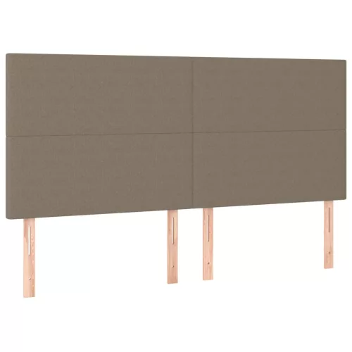Bézs színű szövet fejtámla 160 x 5 x 118/128 cm