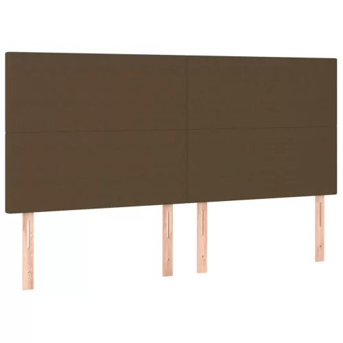 Sötétbarna szövet fejtámla 180x5x118/128 cm
