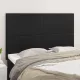 Fekete műbőr fejtámla 144x5x118/128 cm