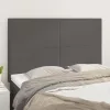 Szürke műbőr fejtámla 144x5x118/128 cm