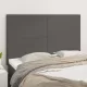 Szürke műbőr fejtámla 144x5x118/128 cm