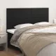 Fekete műbőr fejtámla 160x5x118/128 cm