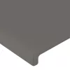 Szürke műbőr fejtámla 200 x 5 x 118/128 cm
