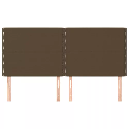 Sötétbarna szövet fejtámla 180x5x118/128 cm