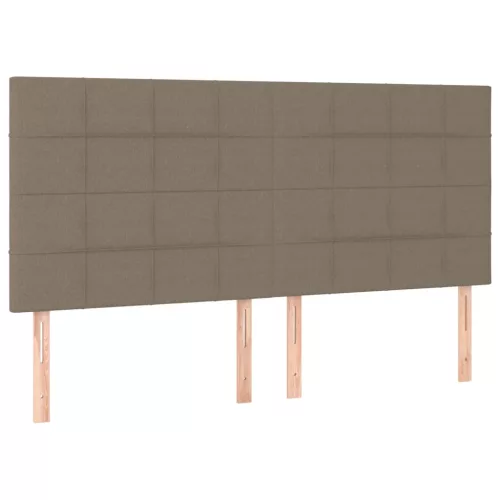 Bézs színű szövet fejtámla 160 x 5 x 118/128 cm
