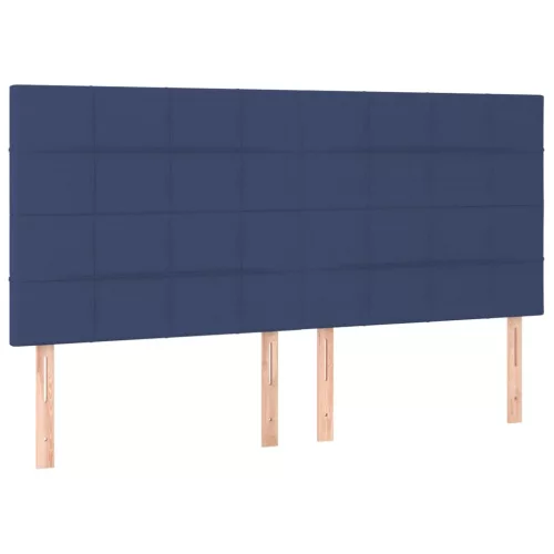 Kék szövet fejtámla 160x5x118/128 cm