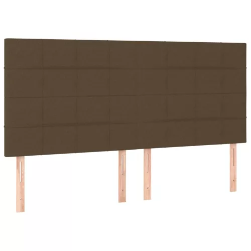 Sötétbarna szövet fejtámla 200 x 5 x 118/128 cm