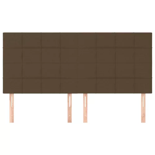 Sötétbarna szövet fejtámla 200 x 5 x 118/128 cm